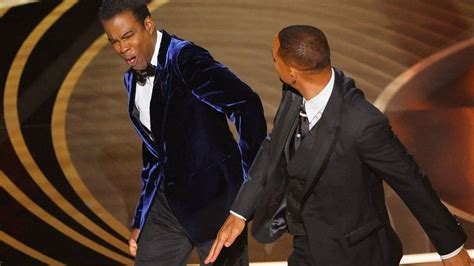 will smith punches chris rock at oscars